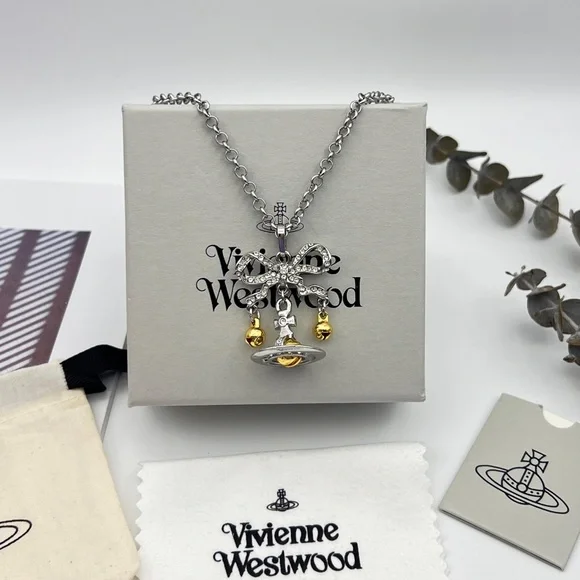 Vivienne Westwood Saturn Bell Necklace - Picture 3 of 10
